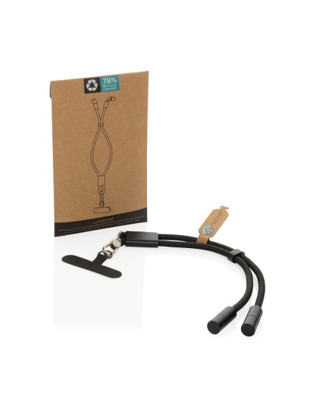 Cavo bracciale 60W regolabile LoopAmp in rPET RCS Cavo bracciale 60W regolabile LoopAmp in rPET RCS